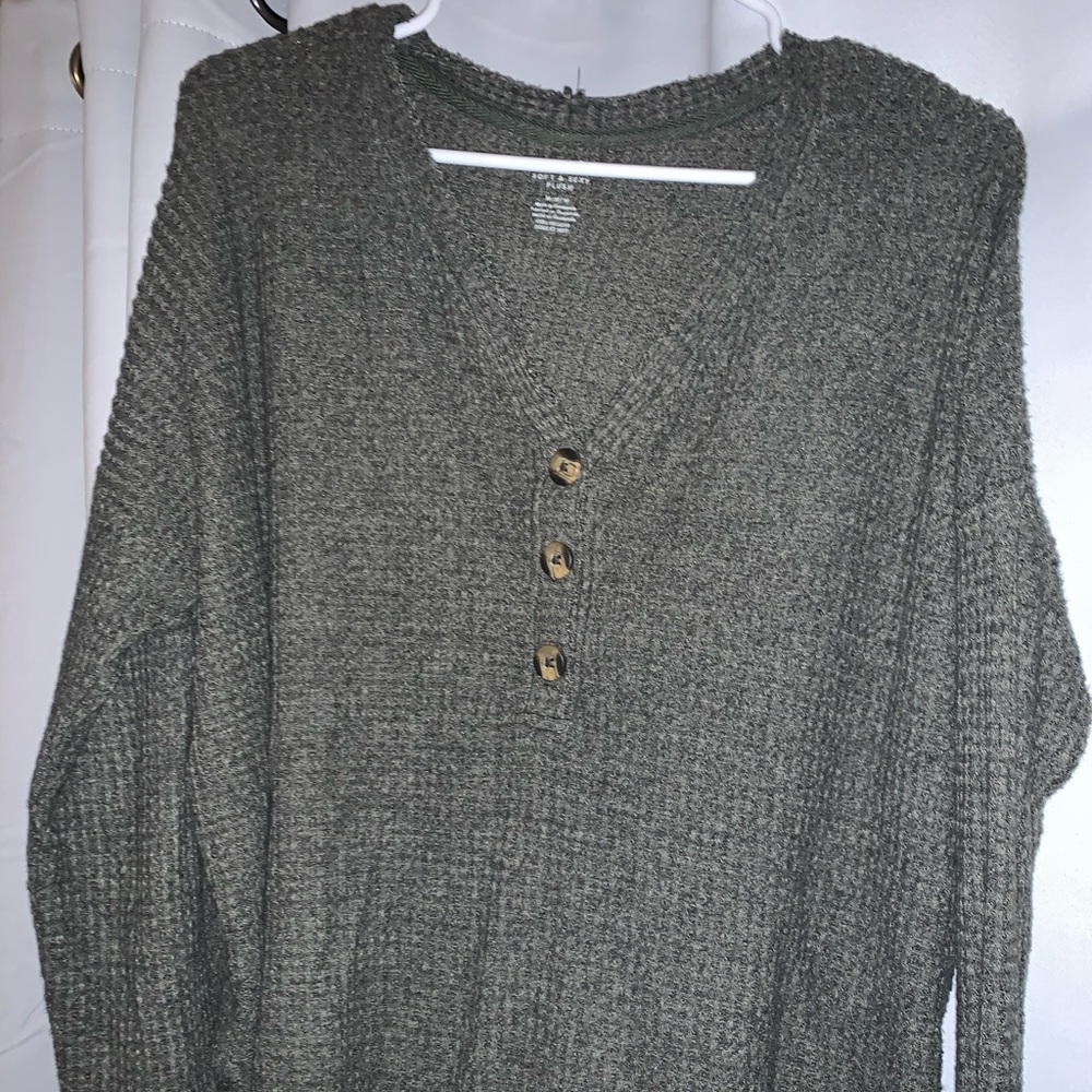 American Eagle Waffle Knit Sweater
